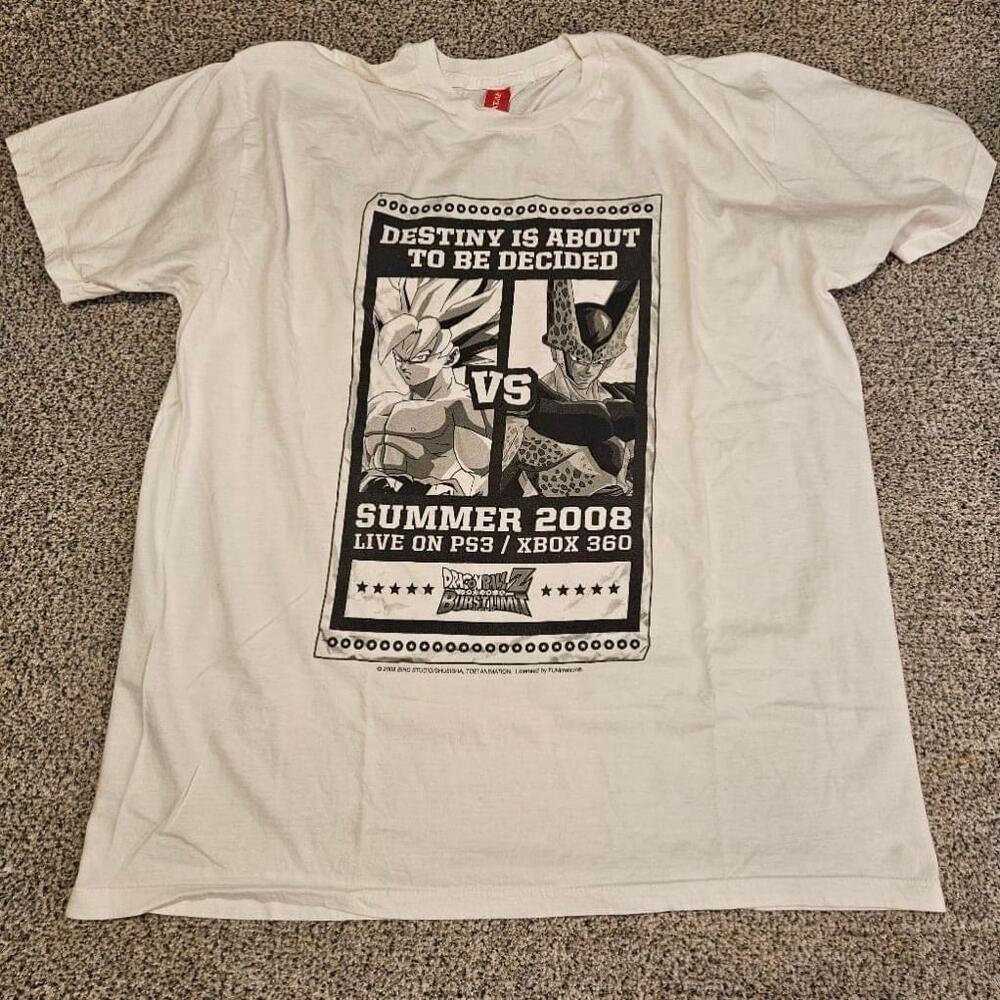 ATARI Dragon Ball Z Burst Limit 2008 XL White T-Shirt PS3/XBOX360